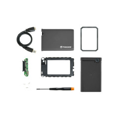 Transcend TS0GSJ25CK3 contenitore di unità di archiviazione Box esterno HDD SSD Grigio 2.5"