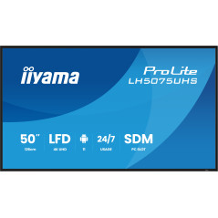 iiyama LH5075UHS-B2AG visualizzatore di messaggi Pannello piatto per segnaletica digitale 125,7 cm (49.5") LCD Wi-Fi 500 cd/m²