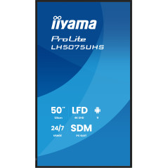 iiyama LH5075UHS-B2AG visualizzatore di messaggi Pannello piatto per segnaletica digitale 125,7 cm (49.5") LCD Wi-Fi 500 cd m²
