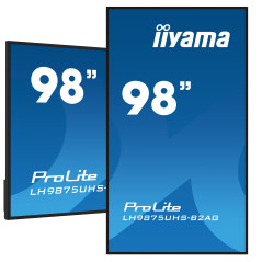 iiyama LH9875UHS-B2AG visualizzatore di messaggi Pannello piatto per segnaletica digitale 2,48 m (97.5") LED Wi-Fi 500 cd m² 4K