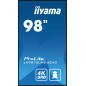 iiyama LH9875UHS-B2AG visualizzatore di messaggi Pannello piatto per segnaletica digitale 2,48 m (97.5") LED Wi-Fi 500 cd/m² 4K