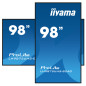iiyama LH9875UHS-B2AG visualizzatore di messaggi Pannello piatto per segnaletica digitale 2,48 m (97.5") LED Wi-Fi 500 cd/m² 4K