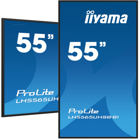 iiyama LH5565UHSB-B1 visualizzatore di messaggi Design chiosco 138,7 cm (54.6") LED Wi-Fi 800 cd m² 4K Ultra HD Nero Processore