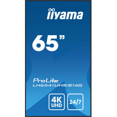 iiyama LH6541UHS-B1AG visualizzatore di messaggi 163,8 cm (64.5") LCD 500 cd m² 4K Ultra HD Nero 24 7