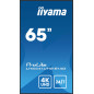 iiyama LH6541UHS-B1AG visualizzatore di messaggi 163,8 cm (64.5") LCD 500 cd/m² 4K Ultra HD Nero 24/7