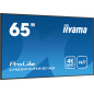 iiyama LH6541UHS-B1AG visualizzatore di messaggi 163,8 cm (64.5") LCD 500 cd/m² 4K Ultra HD Nero 24/7