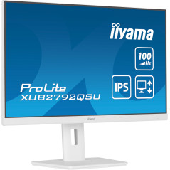 iiyama ProLite XUB2792QSU-W6 Monitor PC 68,6 cm (27") 2560 x 1440 Pixel Quad HD LED Bianco