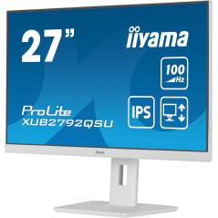 iiyama ProLite XUB2792QSU-W6 Monitor PC 68,6 cm (27") 2560 x 1440 Pixel Quad HD LED Bianco