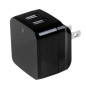 StarTech.com Caricabatterie da Muro a doppia porta x2 USB ad alta potenza ( 17W / 3.4 Amp ) con prese da viaggio USB2PACBK