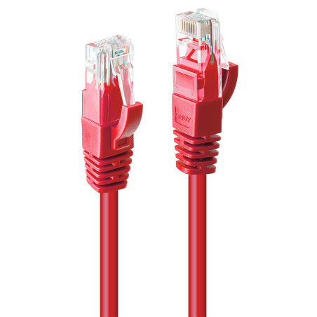Lindy 48037 cavo di rete Rosso 10 m Cat6 U UTP (UTP)