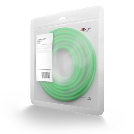 Lindy 48051 cavo di rete Verde 0,3 m Cat6 U/UTP (UTP)