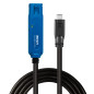 Lindy 43381 cavo USB USB 3.2 Gen 1 (3.1 Gen 1) 8 m USB C USB A 5 Gbit/s Nero, Blu