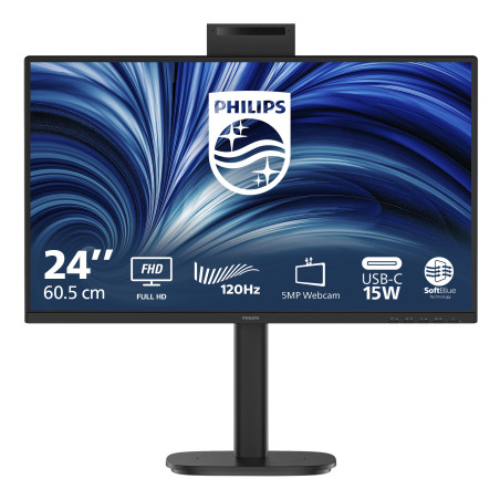 Philips Serie 3000 24B2N3200JH 00 Monitor PC 60,5 cm (23.8") 1920 x 1080 Pixel Full HD LCD Nero