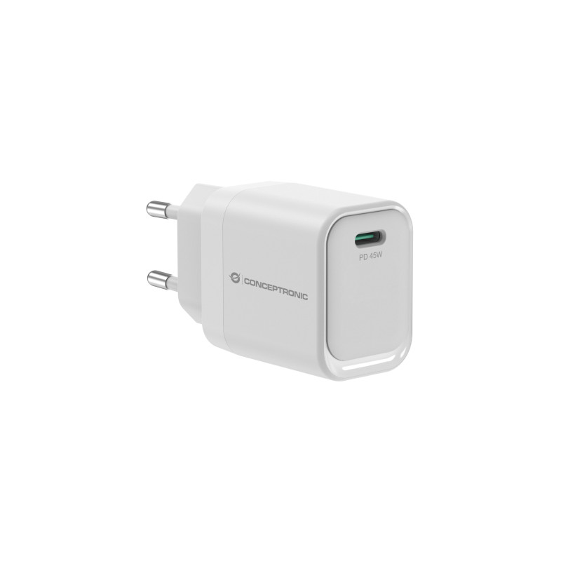 Conceptronic ALTHEA19W45 Caricabatterie per dispositivi mobili Universale Bianco AC Ricarica rapida Interno Conceptronic ALTHEA19W45 Caricabatterie per dispositivi mobili Universale Bianco AC Ricarica rapida Interno