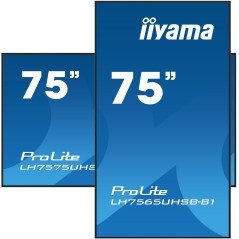 iiyama LH7565UHSB-B1 visualizzatore di messaggi Design chiosco 189,2 cm (74.5") LED Wi-Fi 800 cd m² 4K Ultra HD Nero Processore