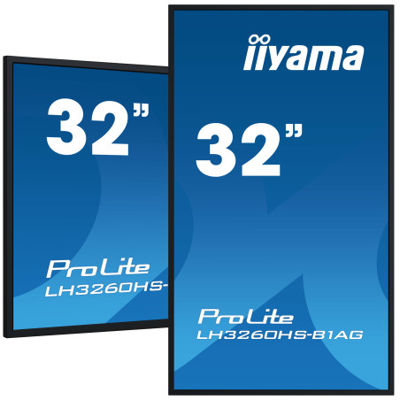iiyama LH3260HS-B1AG visualizzatore di messaggi Pannello A digitale 80 cm (31.5") LED Wi-Fi 500 cd m² Full HD Nero Processore