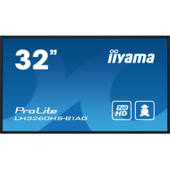 iiyama LH3260HS-B1AG visualizzatore di messaggi Pannello A digitale 80 cm (31.5") LED Wi-Fi 500 cd/m² Full HD Nero Processore