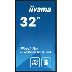 iiyama LH3260HS-B1AG visualizzatore di messaggi Pannello A digitale 80 cm (31.5") LED Wi-Fi 500 cd m² Full HD Nero Processore
