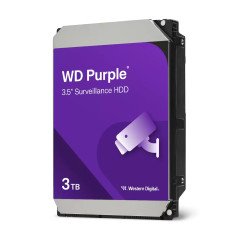 Western Digital Purple disco rigido interno 3 TB 5400 Giri min 128 MB 3.5" Serial ATA III
