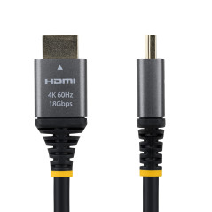 StarTech.com Cavo HDMI High Speed Premium Certificato da 1,5 m, HDMI 2.0, 4K 60Hz / 1440p 144Hz, con HDR10 e ARC, Larghezza di