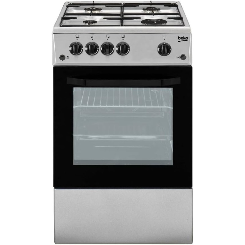 Beko CSG42011FS Libera installazione Piano cottura a gas Argento cucina [Classe di efficienza energetica G]