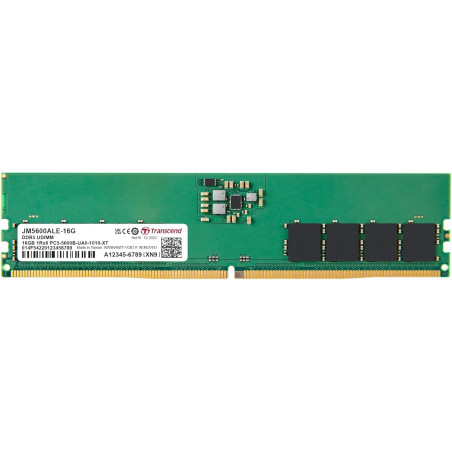 Transcend JetRam JM5600ALE-16G memoria 16 GB 1 x 16 GB DDR5 288-pin DIMM Data Integrity Check (verifica integrità dati)