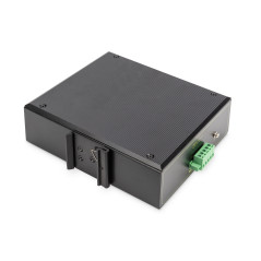 Digitus Switch PoE di rete Gigabit Ethernet a 4 porte, industriale, non gestito, 2 SFP uplink