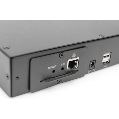 Digitus DS-72214 switch per keyboard-video-mouse (kvm) Montaggio rack Nero