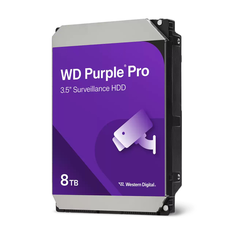 Western Digital Purple Pro Smart Video HDD 8TB disco rigido interno 7200 Giri/min 3.5" SATA Western Digital Purple Pro Smart Video HDD 8TB disco rigido interno 7200 Giri/min 3.5" SATA