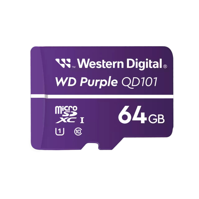 SanDisk WD Purple SC QD101 64 GB MicroSDXC Classe 10 SanDisk WD Purple SC QD101 64 GB MicroSDXC Classe 10