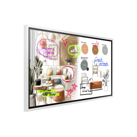 Samsung WM65FX Pannello piatto per segnaletica digitale 165,1 cm (65") LED Wi-Fi 450 cd/m² 4K Ultra HD Grigio, Bianco Touch