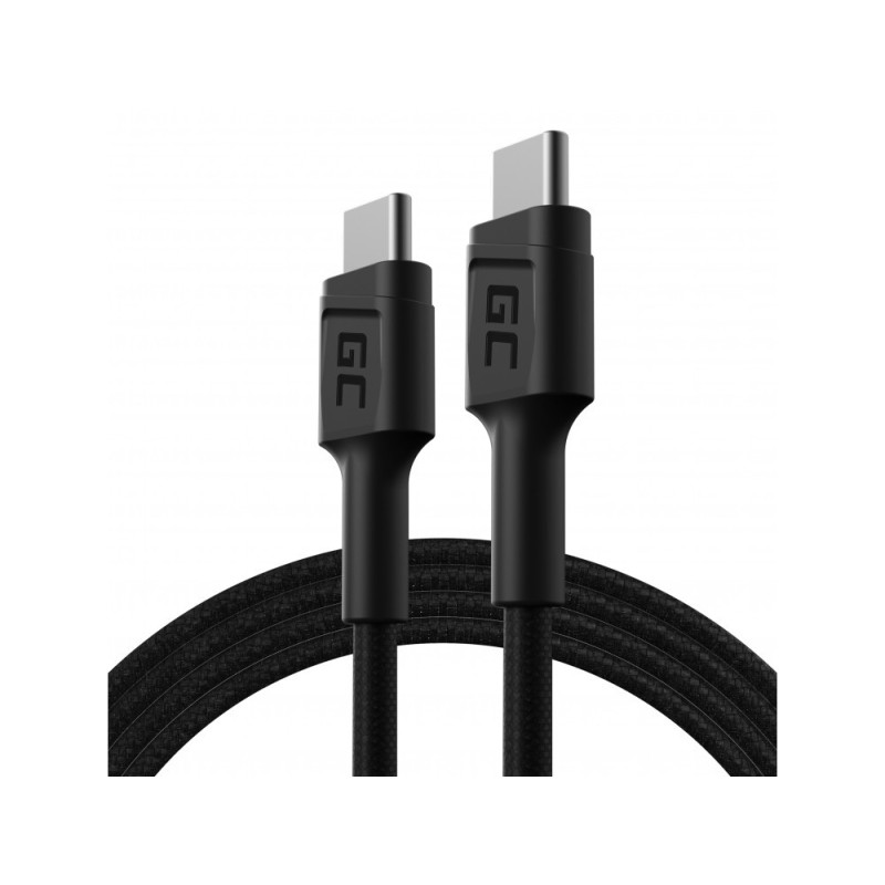 Green Cell KABGC30 cavo USB USB 2.0 1,2 m USB C 0,48 Gbit/s 60 W Nero