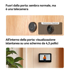 Imou VD1 Spioncino smart a batteria, con monitor da 4,3 pollici e risoluzione da 5MP