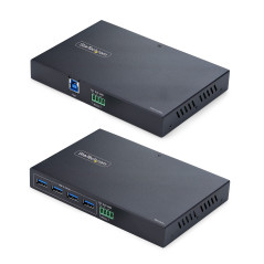 StarTech.com Extender USB 3.0 a 4 Porte su Ethernet fino a 100 m tramite Cavo RJ45 Cat6a Cat7 Cat8, Estensione per Dispositivi