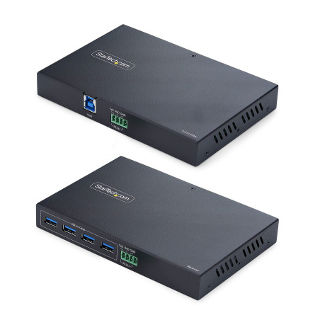 StarTech.com Extender USB 3.0 a 4 Porte su Ethernet fino a 100 m tramite Cavo RJ45 Cat6a Cat7 Cat8, Estensione per Dispositivi