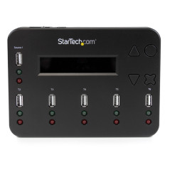 StarTech.com Docking Station per Unità Flash USB - Duplicatore/Eraser Standalone 1:5 per Chiavette USB consente la copia del