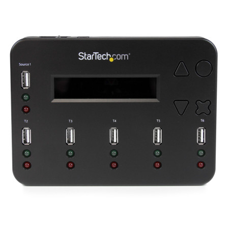 StarTech.com Docking Station per Unità Flash USB - Duplicatore/Eraser Standalone 1:5 per Chiavette USB consente la copia del