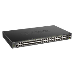 D-Link DGS-1250-52XMP switch di rete Gestito L3 Supporto Power over Ethernet (PoE) Nero