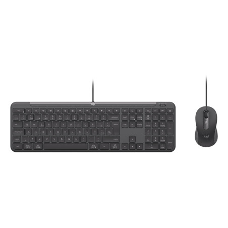 Logitech 920-013346 tastiera Mouse incluso Casa ufficio USB QWERTY Italiano Grafite