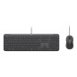 Logitech 920-013346 tastiera Mouse incluso Casa/ufficio USB QWERTY Italiano Grafite