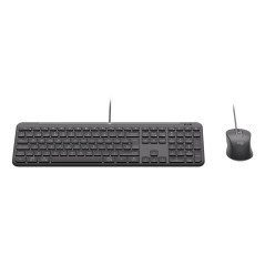 Logitech 920-013346 tastiera Mouse incluso Casa/ufficio USB QWERTY Italiano Grafite