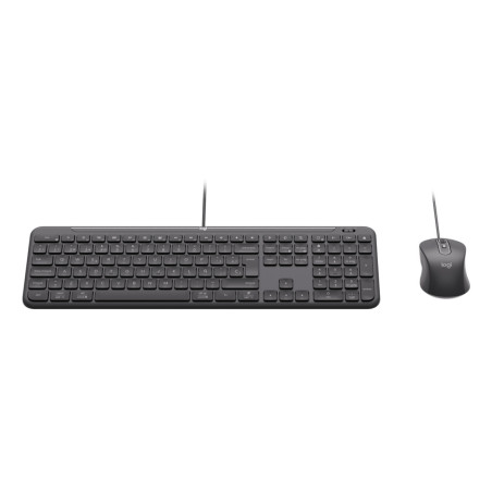 Logitech 920-013346 tastiera Mouse incluso Casa/ufficio USB QWERTY Italiano Grafite