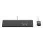 Logitech 920-013346 tastiera Mouse incluso Casa/ufficio USB QWERTY Italiano Grafite