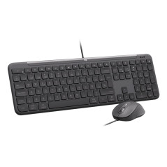 Logitech 920-013346 tastiera Mouse incluso Casa ufficio USB QWERTY Italiano Grafite