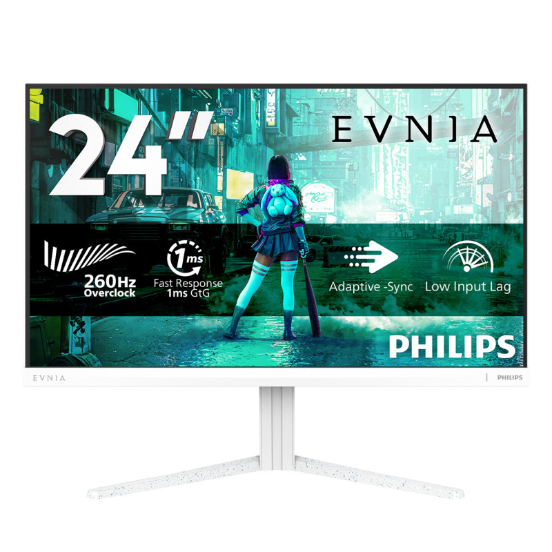 Philips Evnia 3000 24M2N3201P/00 Monitor PC 60,5 cm (23.8") 1920 x 1080 Pixel Full HD LCD Bianco