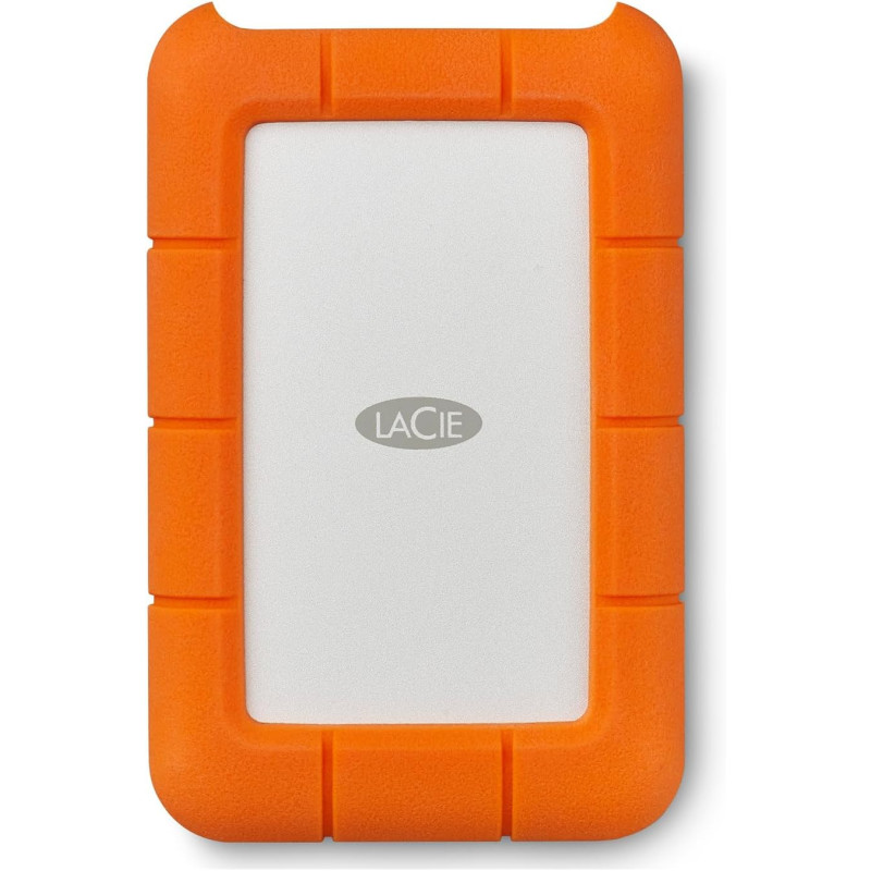LaCie Rugged USB-C disco rigido esterno 4 TB 5400 Giri/min 2.5" USB tipo-C 3.2 Gen 1 (3.1 Gen 1) Arancione, Argento LaCie Rugged USB-C disco rigido esterno 4 TB 5400 Giri/min 2.5" USB tipo-C 3.2 Gen 1 (3.1 Gen 1) Arancione, Argento