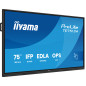 iiyama TE7513A-B1AG visualizzatore di messaggi Pannello piatto interattivo 190,5 cm (75") Wi-Fi 500 cd/m² 4K Ultra HD Nero iiyama TE7513A-B1AG visualizzatore di messaggi Pannello piatto interattivo 190,5 cm (75") Wi-Fi 500 cd/m² 4K Ultra HD Nero