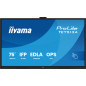 iiyama TE7513A-B1AG visualizzatore di messaggi Pannello piatto interattivo 190,5 cm (75") Wi-Fi 500 cd/m² 4K Ultra HD Nero iiyama TE7513A-B1AG visualizzatore di messaggi Pannello piatto interattivo 190,5 cm (75") Wi-Fi 500 cd/m² 4K Ultra HD Nero