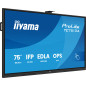 iiyama TE7513A-B1AG visualizzatore di messaggi Pannello piatto interattivo 190,5 cm (75") Wi-Fi 500 cd/m² 4K Ultra HD Nero iiyama TE7513A-B1AG visualizzatore di messaggi Pannello piatto interattivo 190,5 cm (75") Wi-Fi 500 cd/m² 4K Ultra HD Nero