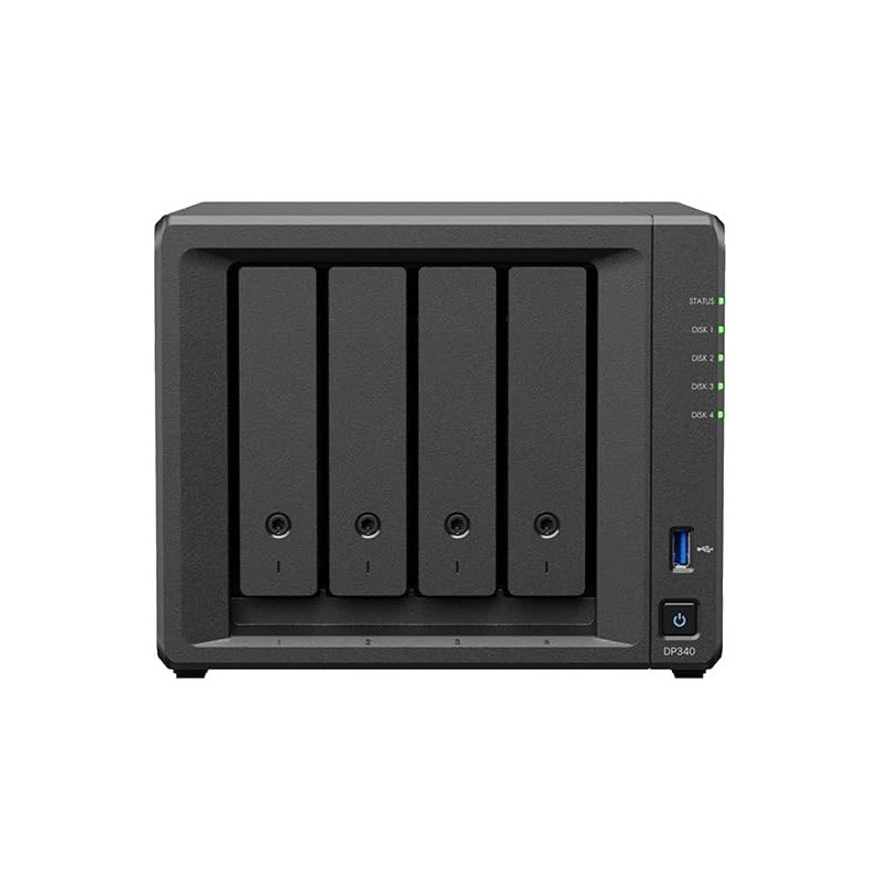 Synology DP340 server NAS e di archiviazione Desktop R1600 16 GB 32 TB HDD Nero Synology DP340 server NAS e di archiviazione Desktop R1600 16 GB 32 TB HDD Nero
